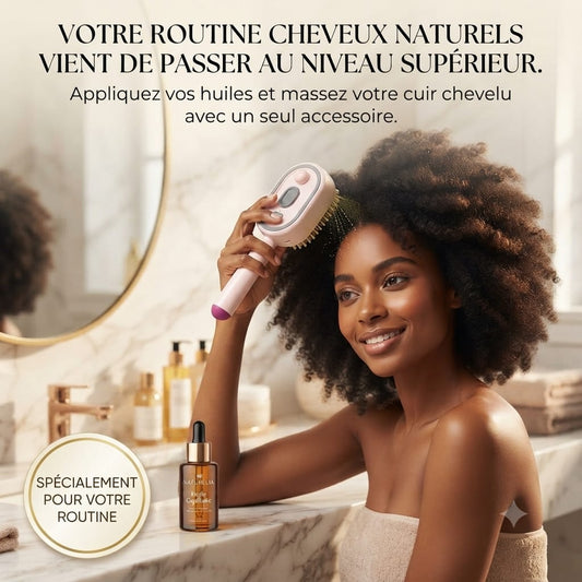 💆♀️ Brosse Massage & Soin du Cuir Chevelu