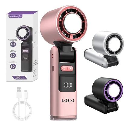 ❄️ MINI VENTILATEUR PORTABLE 3-EN-1 💨 Ventilation • ❄️ Effet Clim • 🔦 Lampe Torche