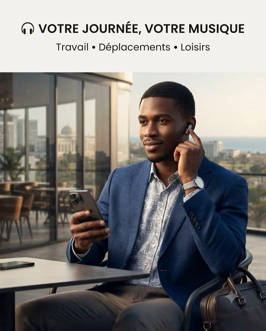 Écouteurs sans fil à réduction de bruit S36 ENC Faible latence Bluetooth 5.3 TWS Écouteurs stéréo pour iPhone Android HD Contrôle tactile