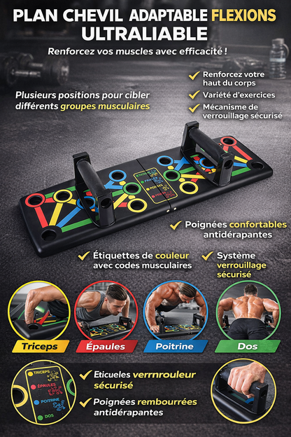 🏋️ PLAN CHE DE POMPES MULTIFONCTION – SYSTÈME 4 EN 1