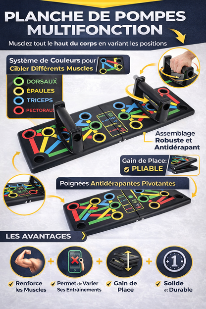 🏋️ PLAN CHE DE POMPES MULTIFONCTION – SYSTÈME 4 EN 1