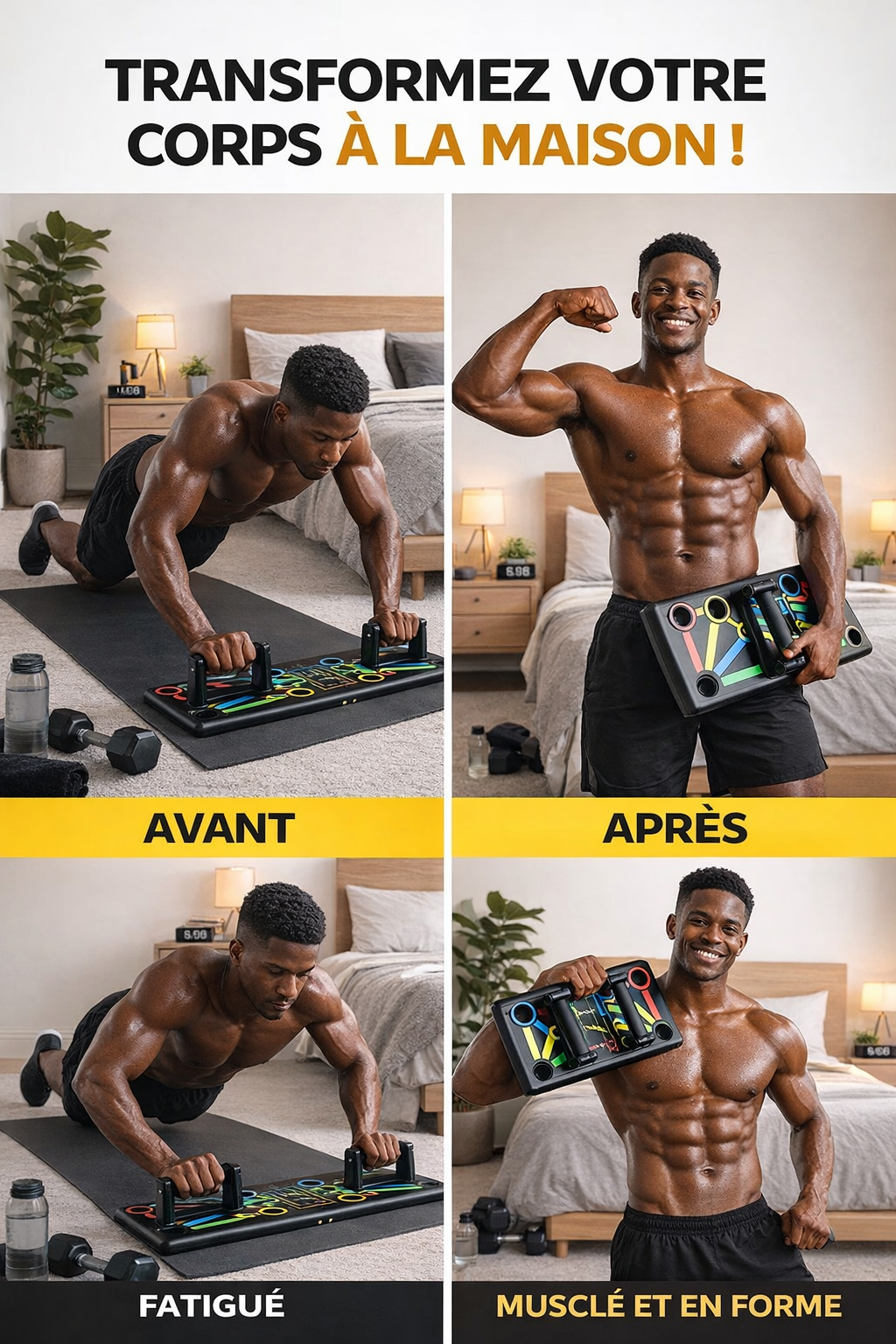 🏋️ PLAN CHE DE POMPES MULTIFONCTION – SYSTÈME 4 EN 1