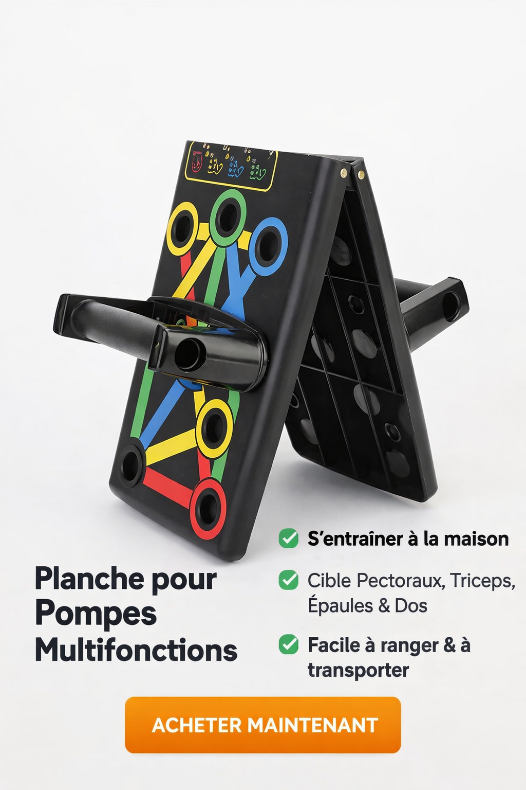 🏋️ PLAN CHE DE POMPES MULTIFONCTION – SYSTÈME 4 EN 1